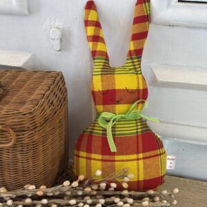 Doudou lapin madras