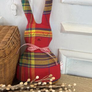 Doudou lapin madras