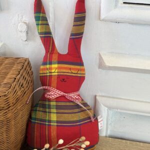Doudou lapin madras